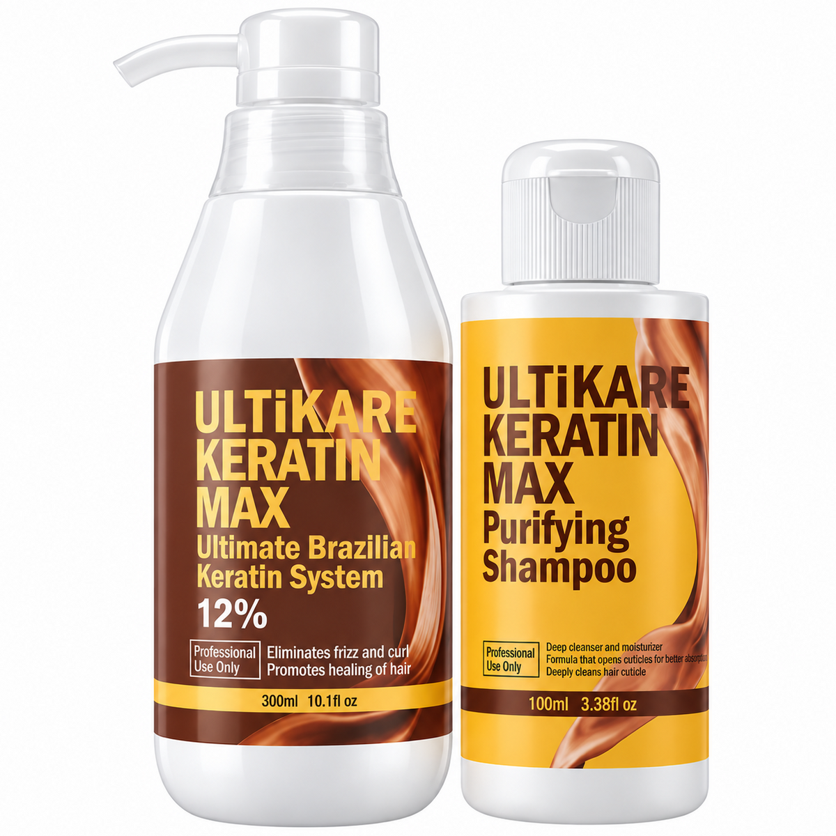 Ultikare Keratin Max Ultimate Brazilian Treatment and Shampoo (2pc)