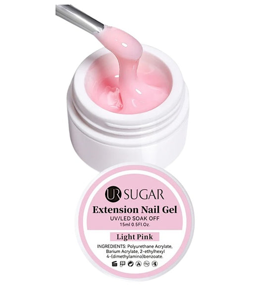 Ur Sugar Extension Nail Milky Color Gel Extension Light Pink 15ml