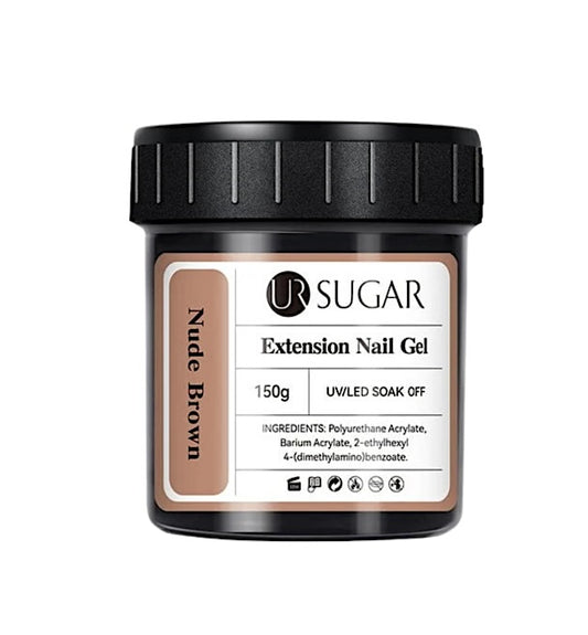 Ur Sugar Extension Nail Milky Color Gel Extension Nude Brown 150g