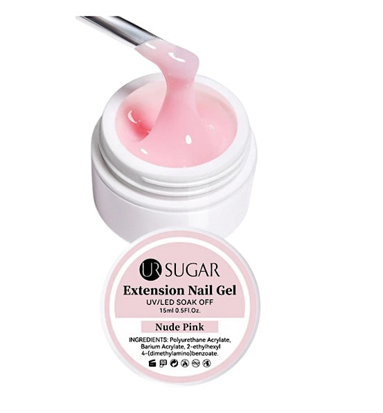 Ur Sugar Extension Nail Milky Color Gel Extension Nude Pink 15ml