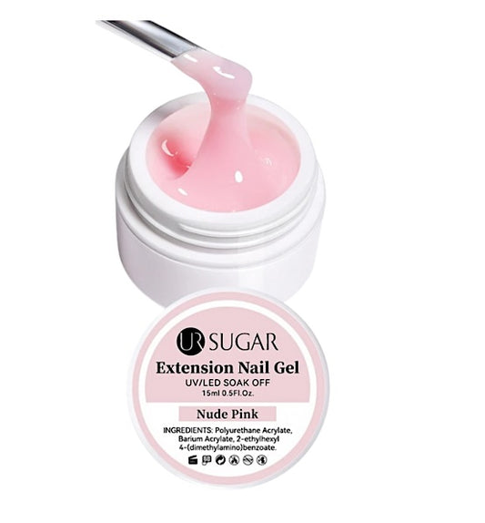 Ur Sugar Extension Nail Milky Color Gel Extension Nude Pink 15ml