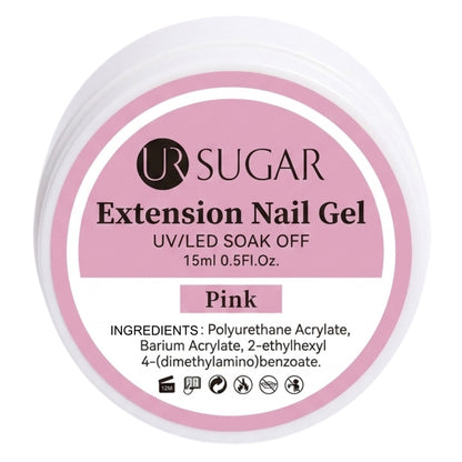 Ur Sugar Extension Nail Milky Color Gel Extension Pink 15ml
