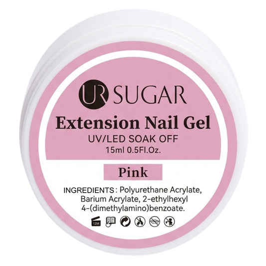 Ur Sugar Extension Nail Milky Color Gel Extension Pink 15ml