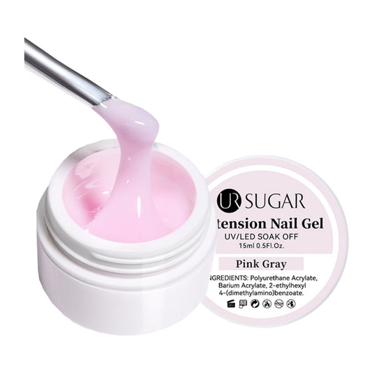 Ur Sugar Extension Nail Milky Color Gel Extension Pink Gray 15ml