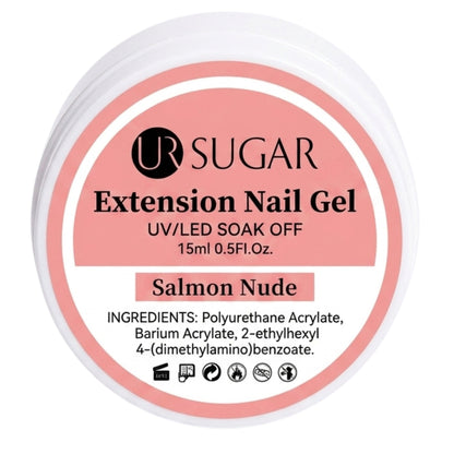 Ur Sugar Extension Nail Milky Color Gel Extension Salmon Nude 15ml