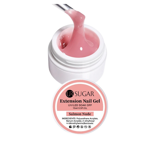 Ur Sugar Extension Nail Milky Color Gel Extension Salmon Nude 15ml