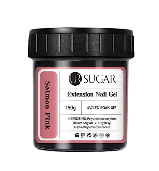 Ur Sugar Extension Nail Milky Color Gel Extension Salmon Pink 150g