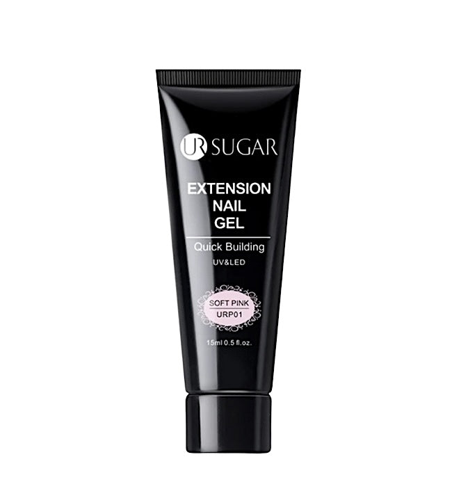 Ur Sugar Extension Nail Milky Color Gel Extension Soft Pink 15ml