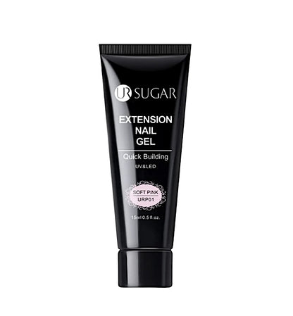 Ur Sugar Extension Nail Milky Color Gel Extension Soft Pink 15ml