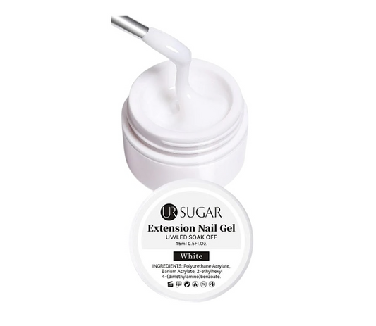 Ur Sugar Extension Nail Milky Color Gel Extension White 15ml