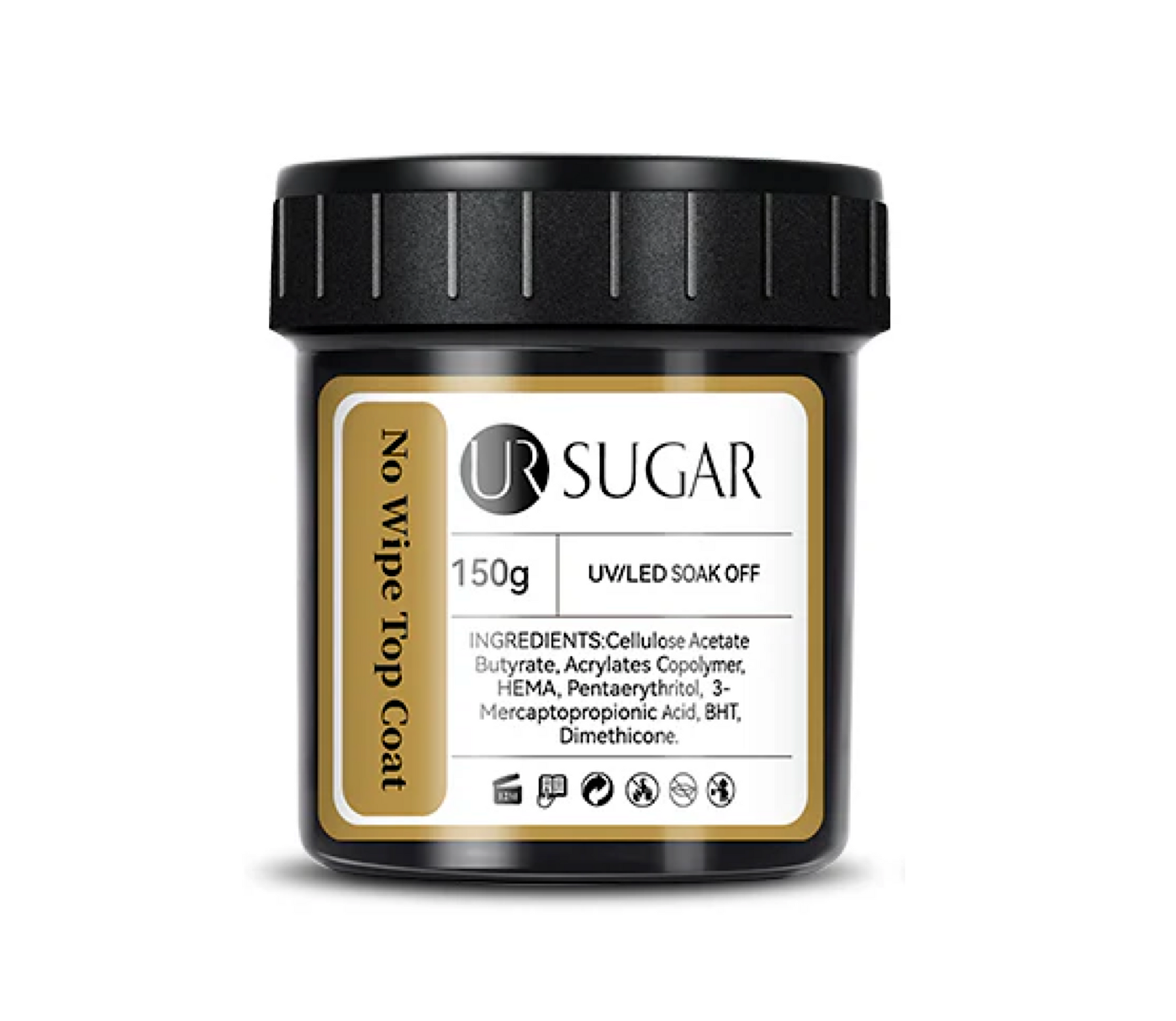 Ur Sugar No Wipe Top Coat Gel Nail Extensions UV/LED 150g