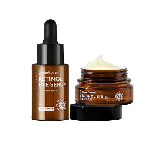 Vibrant Glamour Retinol Eye Cream and Eye Serum Duo