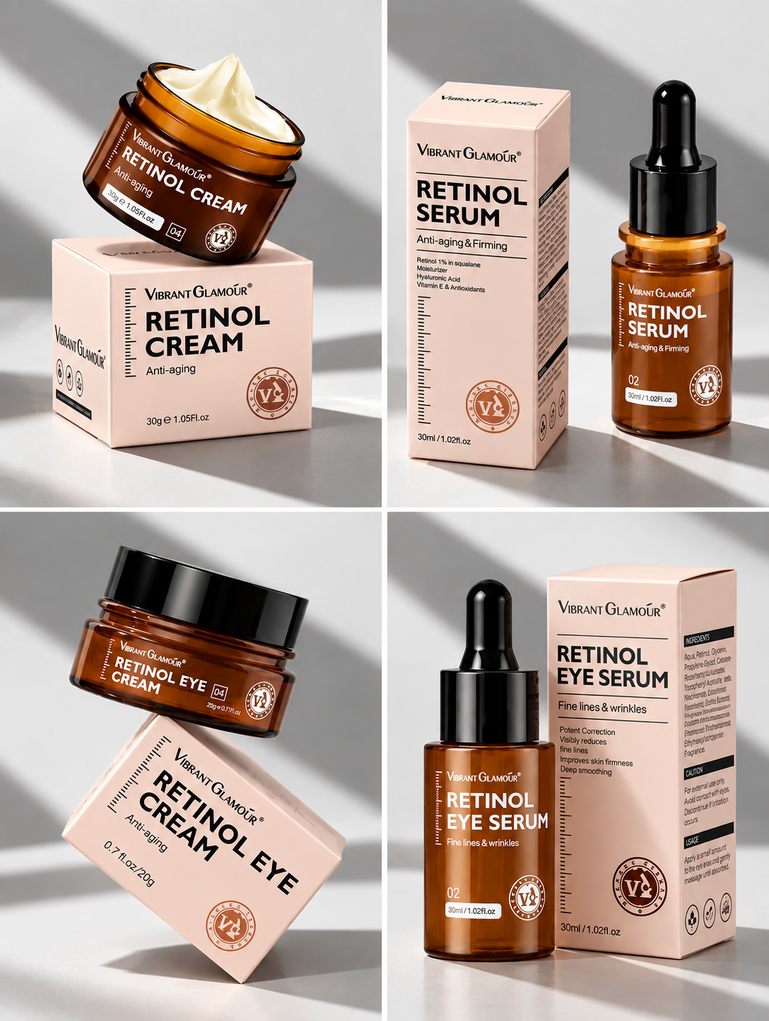Vibrant Glamour Retinol Anti Aging Skin Cream Pack