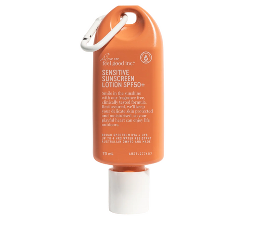 We Are Feel Good Inc Sensitive Sunscreen Lotion SPF50+ 75ml