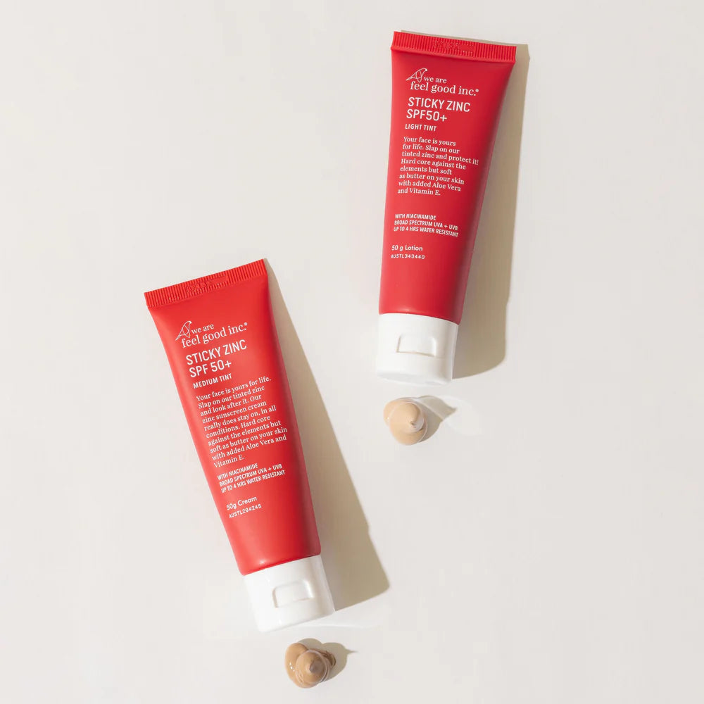 We Are Feel Good Inc Sticky Zinc Tint SPF50+ Lotion 50g