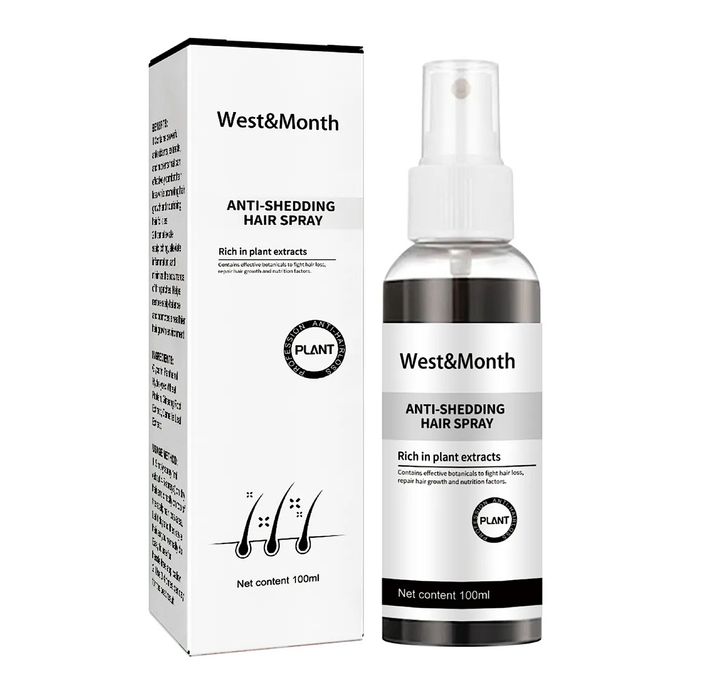 West & Month Anti Shedding Hair Spray 100ml