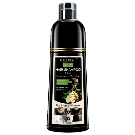 Wozutunt Black 3 In 1 Hair Dye Shampoo 200ml 