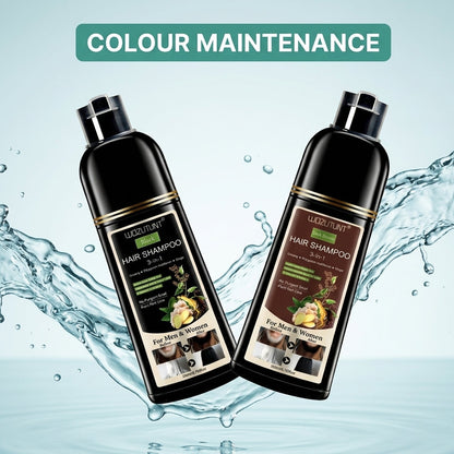 Wozutunt Cover Grays Wine Red 3 In 1 Hair Dye Shampoo 200ml
