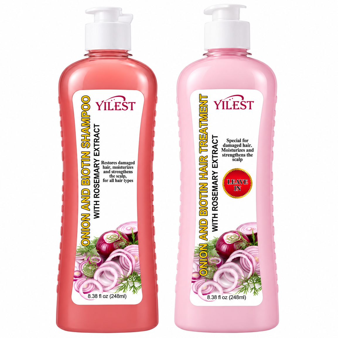 Yilest Onion & Biotin Shampoo and Treatment 248ml