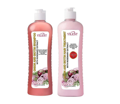 Yilest Onion & Biotin Shampoo and Treatment 248ml Duo