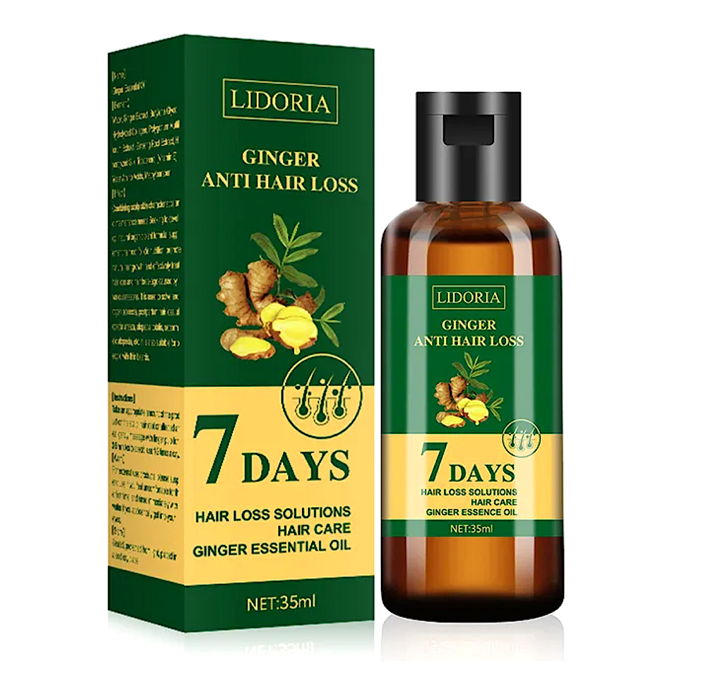 Lidoria Ginger Anti Hair Loss 7 Days Oil 35ml