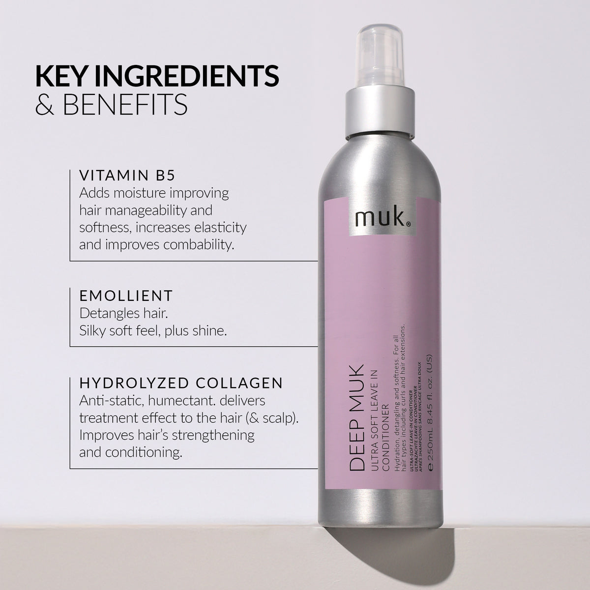 Muk Deep Ultra Soft Shampoo & Conditioner 1L + Leave In + Treatment (4pc)