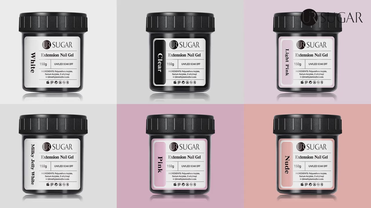 Ur Sugar Extension Nail Milky Color Gel Extension Light Nude 150g