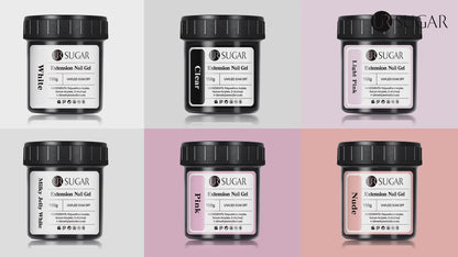 Ur Sugar Extension Nail Milky Color Gel Extension Nude Pink 15ml