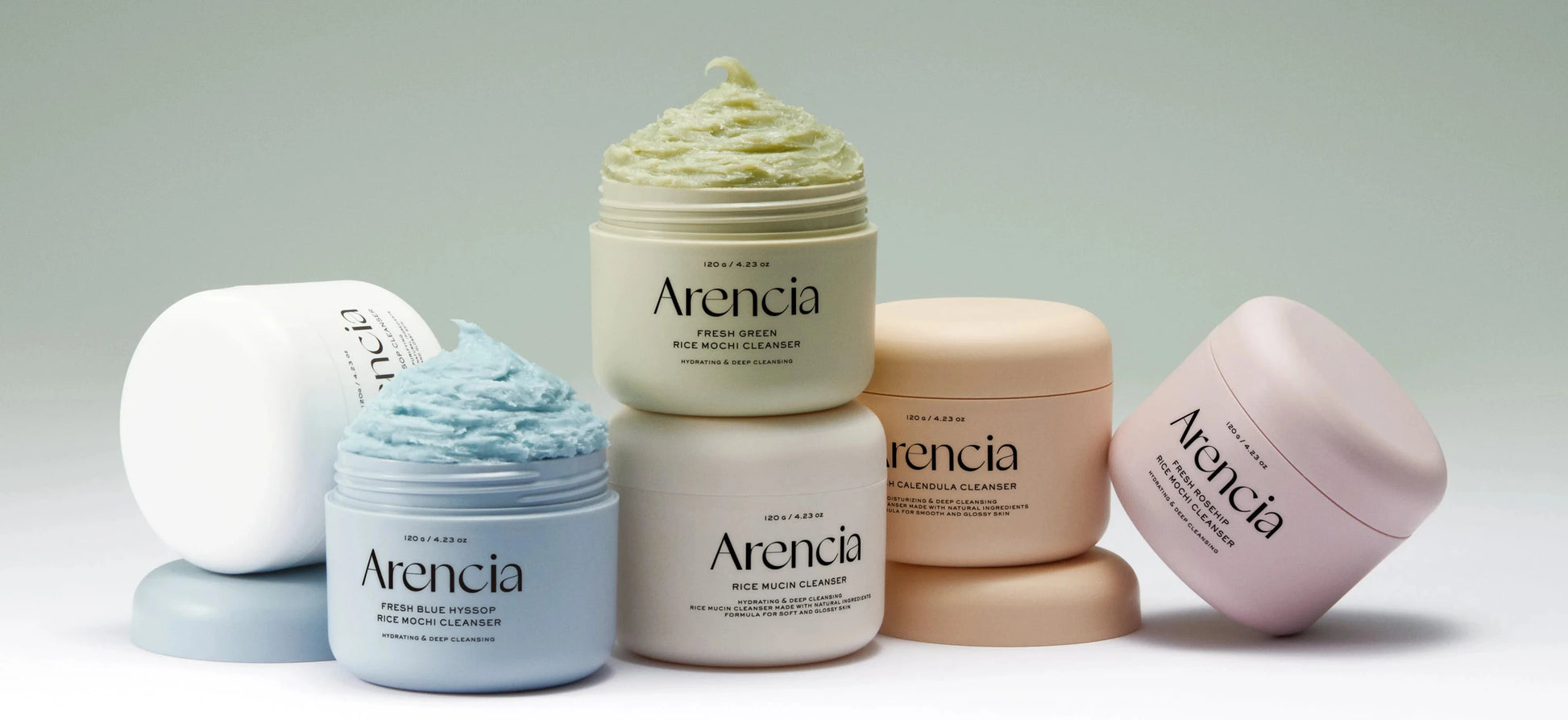 Arencia Fresh Rosehip Rice Mochi Cleanser Korean Beauty 120g