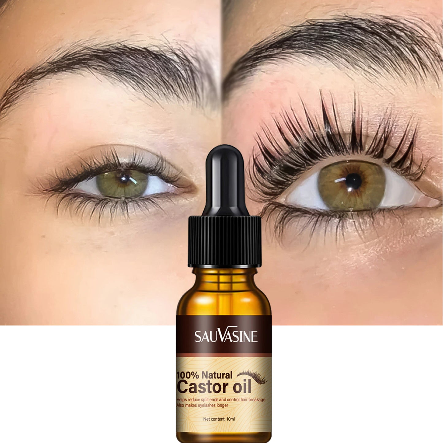 Sauvasine Natural Castor Oil Eyelash Growth 10ml