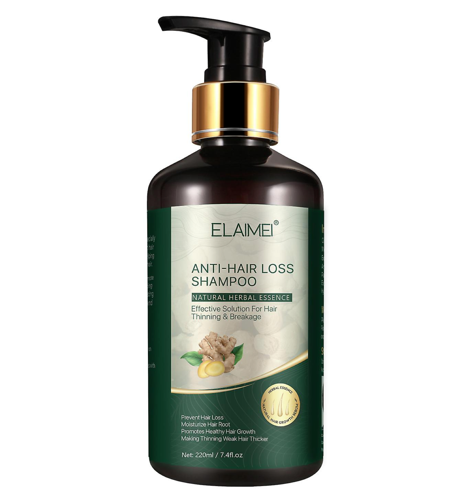 Elaimei Ginger Anti Hair Loss Shampoo 220ml