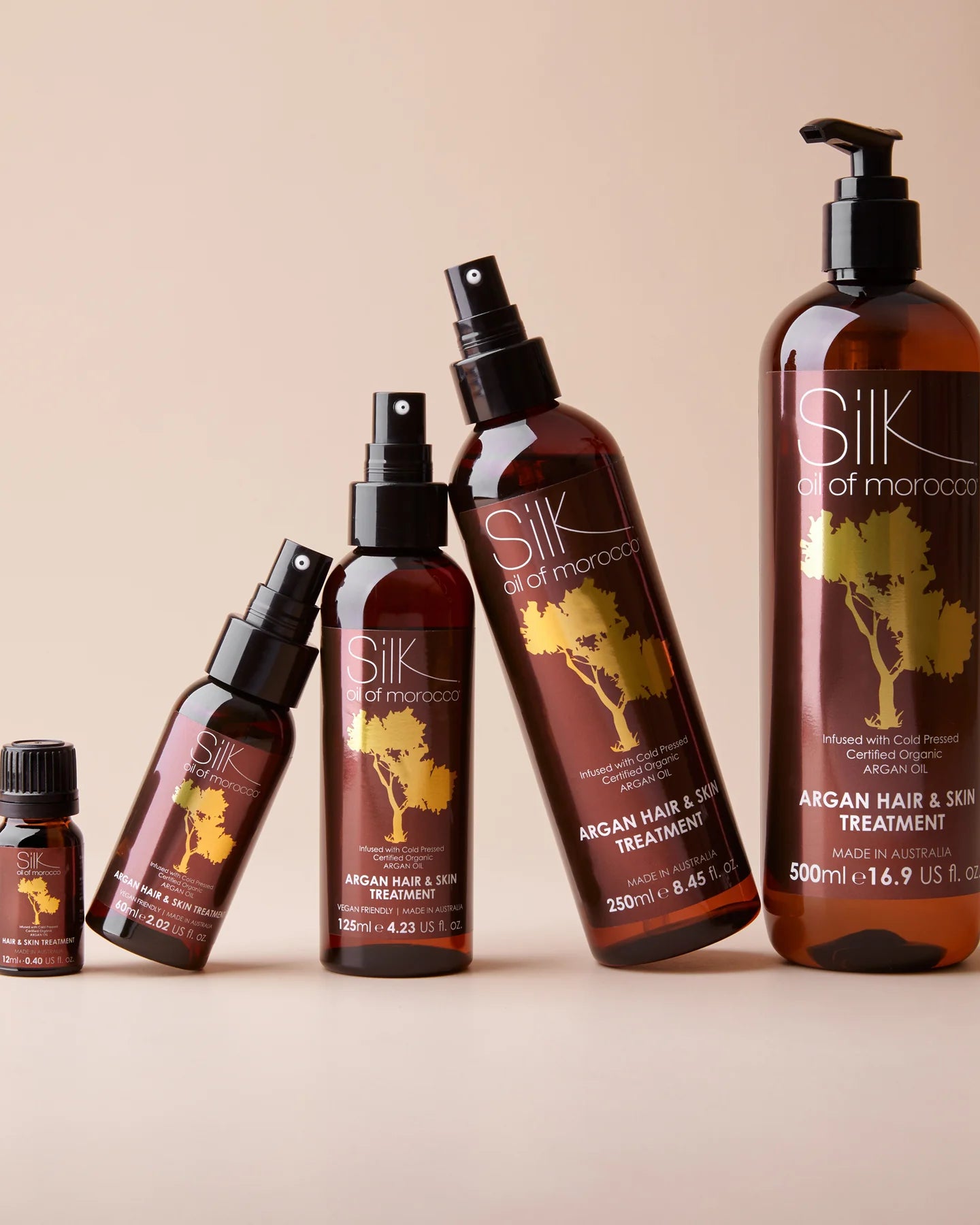 Silk Oil of Morocco Argan Hair & Skin Treatment 500ml Duo