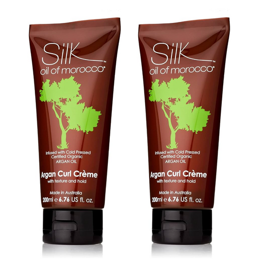 Silk Oil of Morocco Argan Curl Creme 200ml Duo